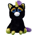 Feisty Pets Gloria Goldigger       Black Unicorn Plush Squeeze Animal Toy