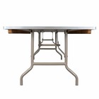 72  X 30   6 Foot  Rectangle Heavy Duty Natural Plywood Folding Banquet Table