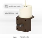 Luminara Matte Flameless Led Candle With Real-flame Effect Technology - Bronze