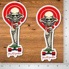 Powell Peralta Skeleton Skateboard Sticker 5    Vinyl Decal 2 Pack