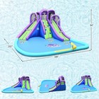 Inflatable Water Park Octopus Bounce House Dual Slide Climbing Wall W  Blower