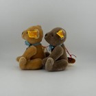 Steiff Original Teddy 5  Vintage Jointed Mohair Teddy Bear 0202 14 Lot Of 2