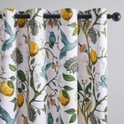 Hummingbird Window Curtains Blackout Energy Efficient Room Darkening Drapes Set