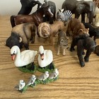 Lot  26  Vtg Schleich Animal Figures- Farm  Feline  Wildlife  Babies  Safari