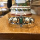 Vintage Native American Turquoise Bracelet Sterling Silver Navajo Old Pawn 