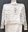 Allegra K Elegant White Lace Bolero Spring Modest  Wedding Shrug Xl White