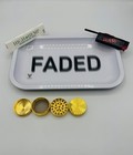Metal Rolling Tray Bundle  faded  high Hemp Organic tobacco Grinder  us Seller 