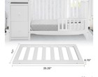 Toddler Safe Guardrail Compatible With Delta Children Convertible Crib  Crib