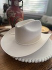 Seager Grit Company Cowboy Hat 7 1 2 100  Wool Cream Western Made Usa