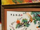 Vintage Antique Framed Oriental Silk Hand Embroidery Signed Picture