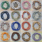 Wholesale Natural Gemstone Beads Stretch Bracelet Healing Reiki 4 6 8 10 12mm