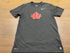 Team Canada Hockey Men   s Gray T-shirt - Nike - Medium