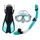Snorkel Set For Scuba  Dive Flippers Anti-fog Goggles And Snorkeling Mask Tube