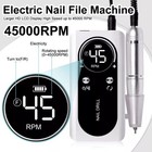45000rpm Rechargeable Electric Nail Drill Machine Portable Manicure Pedicure Kit