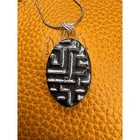 Ceramic Kiln Fired Pendant Necklace Handcrafted Boho Pendant Necklace Jewelry
