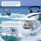 Xgear Boat Tube Towable Tubes For Boating  2 Person Inflatable Water Tube Boats