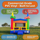 Inflatable Bounce House Commercial Kids Rainbow Castle Jumper With Blower