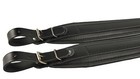 Genuine Leather Accordion Straps Black 120bass  pair 