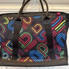 New Nike Shoulder Tote Gym Bag Ba4115 Black With Colorful Logo