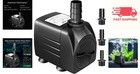 Strong 550gph Submersible Fountain Pump - Ideal For Fish Tanks   Hydroponics