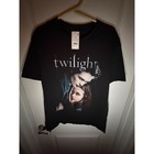 Twilight Saga Edward Bella Graphic T-shirt Mens Large Black Lionsgate 2023 Nwt