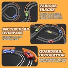 Slot Car Race Track Set With 4 Cars Dual Racing Game Ideal For Kids 6-12 Years