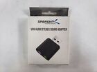 Sabrent Au-mmsa Black Usb External Stereo 3d Sound Adapter For Windows And Mac
