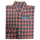 Polo Ralph Lauren Long Sleeve Shirt Red Black Plaid Classic Fit Cotton Twill  98