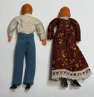 Vintage Concord Dollhouse 5 5 Inch Dolls - Man   Woman