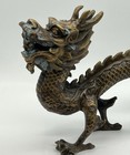 Chinese Bronze Copper Dragon Statue Feng Shui Prosperity Zodiac Statue