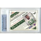 Seth Joyner Auto 1991 Pacific  389 Philadelphia Eagles Signed Card Beckett Slab