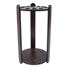 Round Pool Cue Rack Stick Holder 9 Pool Cue Billiard Stick Ball Set Wooden
