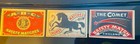 Lot 13 Old Vintage Matchbox Labels Most Mnh Horse Lion Comet Star Flag Patriotic
