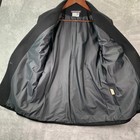 Wool Black Single Button Blazer Jacket Women s 10 Gold Button Old Money Classic