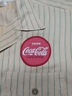 Vintage 1950 s-1960 s Coca-cola Summer Factory Work Uniform Tan green Stripes