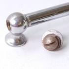 Leedy ludwig Tube Lug Chrome Marching Snare bass tom Drum 7 3 16  Vintage 30s Us