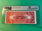 Philippines Nd  1944  50 Peso Victory Lawton Vignet F00861824 P-99a Pmg Xf45 Epq