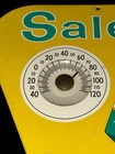 Vintage 50s Salem Cigarettes Tin Metal Triangle Tobacco Sign Thermometer Works