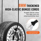 12 Pack 32  Bungee Cords W hooks Heavy Duty Bungee Straps 8 Mm Black