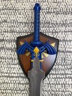 The Legend Of Zelda Master Sword Replica With Plaque Mount   blue Color Version 