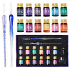 2025 Calligraphy Glass Dip Pen Ink Set - Elegant   Beautiful Glass Dip Pen Set