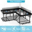 2packshower Shelf Caddy Triangular Bathroom Organizer Storage Holder Corner Rack