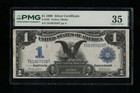 Sc 1899  1 Fr  233    black Eagle    Silver Certificate - Pmg 35 Choice Very Fine