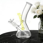 2pack 8in Glass Bong Heavy Water Pipe Smoking Beaker 14mm Bowl Hookah W  Screen