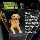  dog Car Seat Cover Waterproof Nonslip Hammock For Back Seat  Scratchproof Black