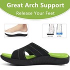 Womens Fashion Orthotic Slides Arch Support Slip On Walking Sandals 9 5 Green