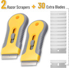 Razor Blade Scraper Set     2-pack   30 Blades For Glass   Window