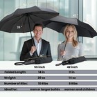 Compact Windproof Travel Umbrella     Automatic Folding For Men   Women