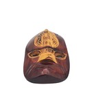 Wooden Sea Turtle Mask Hand Carved Tiki Bar Decor Wall Art Vintage Luau
