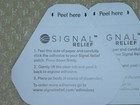 Lot Of 2 Signal Relief Reusable Adhesive   adhesive Only No Patch   New